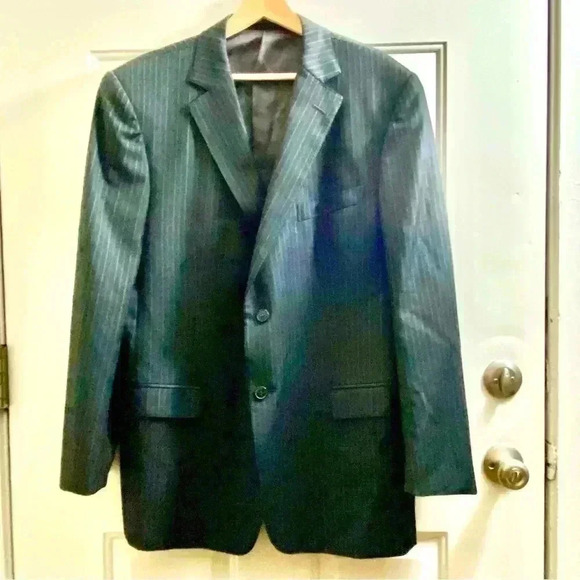Ermenegildo Zegna 100%‎ Wool Z ZEGNA City Blazer Jacket Suit Men's 56R gray